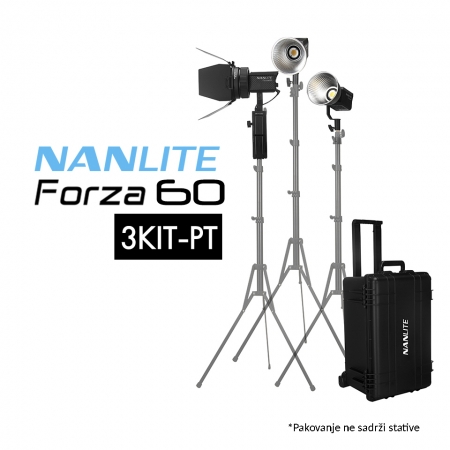 Nanlite Forza 60 3KIT-PT LED Monolight